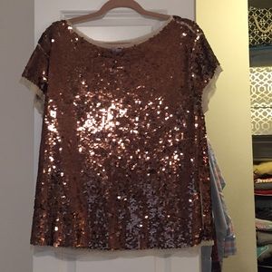 Sequin top from Loft